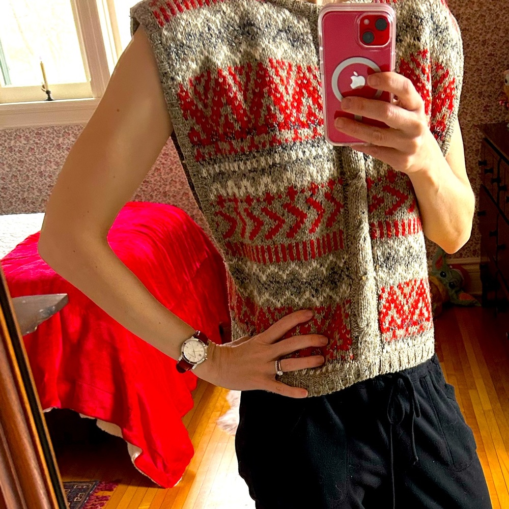Vintage wool sweater top